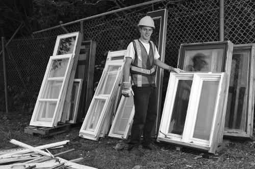 House clearance professionals sorting items